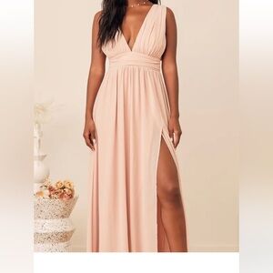 Lulu's Blush Pink Wedding Dress